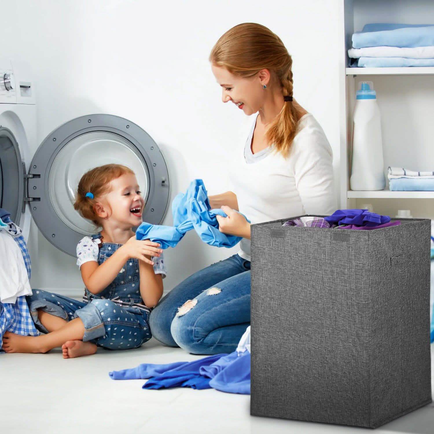 Foldable Laundry Hampers with Lid DailySale