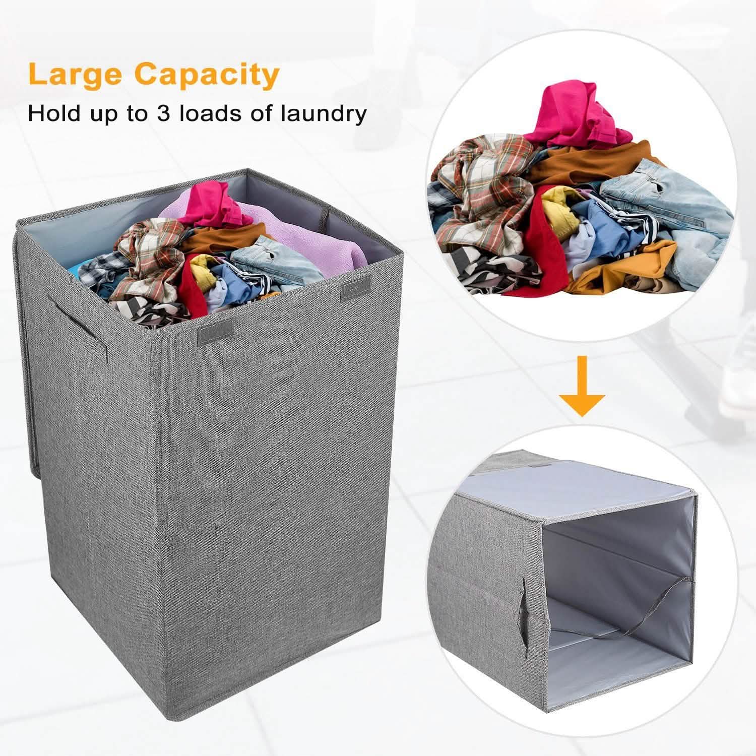 Foldable Laundry Hampers with Lid DailySale