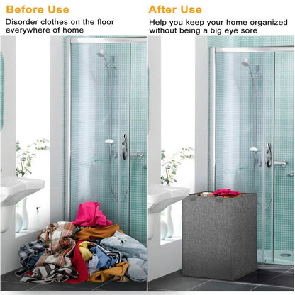 Foldable Laundry Hampers with Lid DailySale