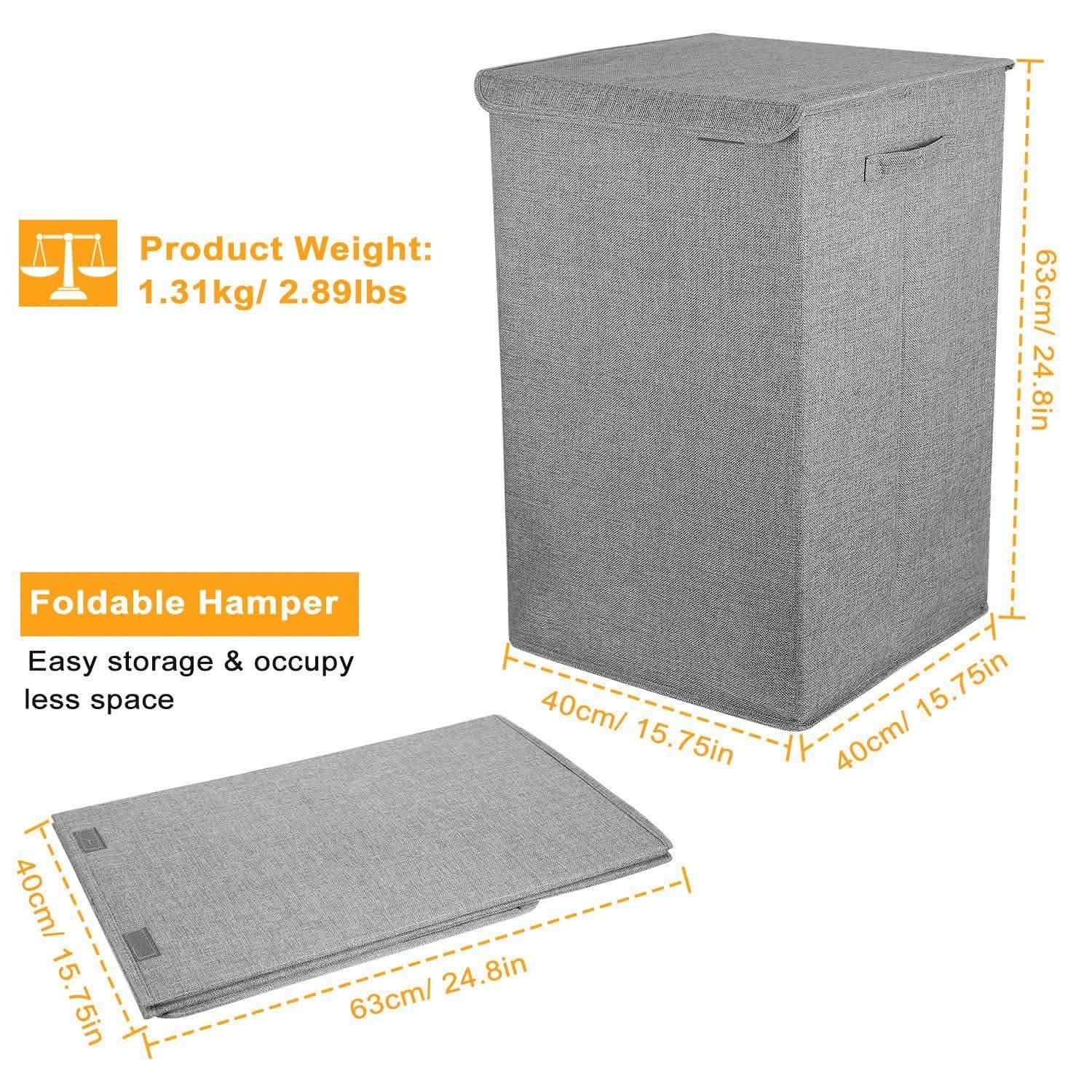 Foldable Laundry Hampers with Lid DailySale