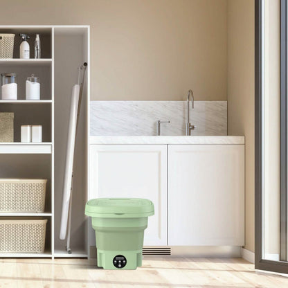 Foldable Laundry Machine with Detachable Drain Basket DailySale