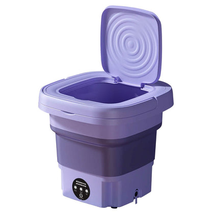 Foldable Laundry Machine with Detachable Drain Basket DailySale