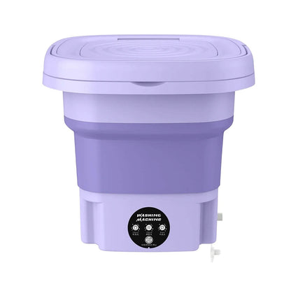 Foldable Laundry Machine with Detachable Drain Basket DailySale