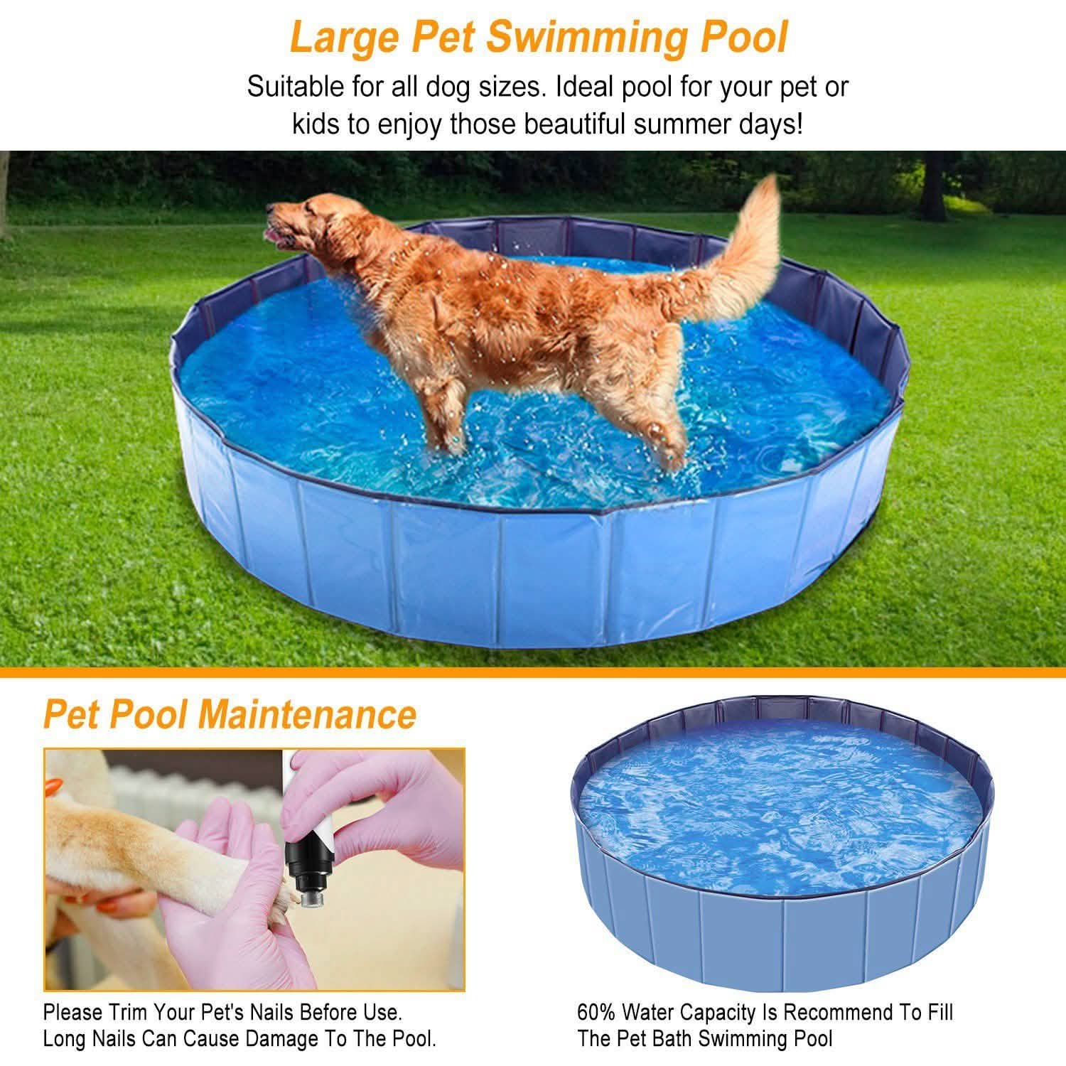 Foldable Pet Swimming Pool PVC DailySale