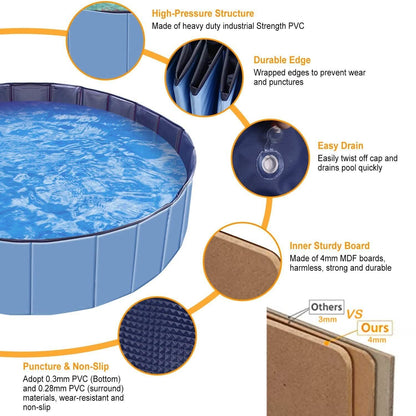 Foldable Pet Swimming Pool PVC DailySale