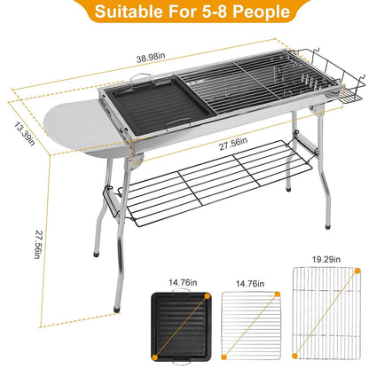 Foldable Portable Barbecue Grill DailySale