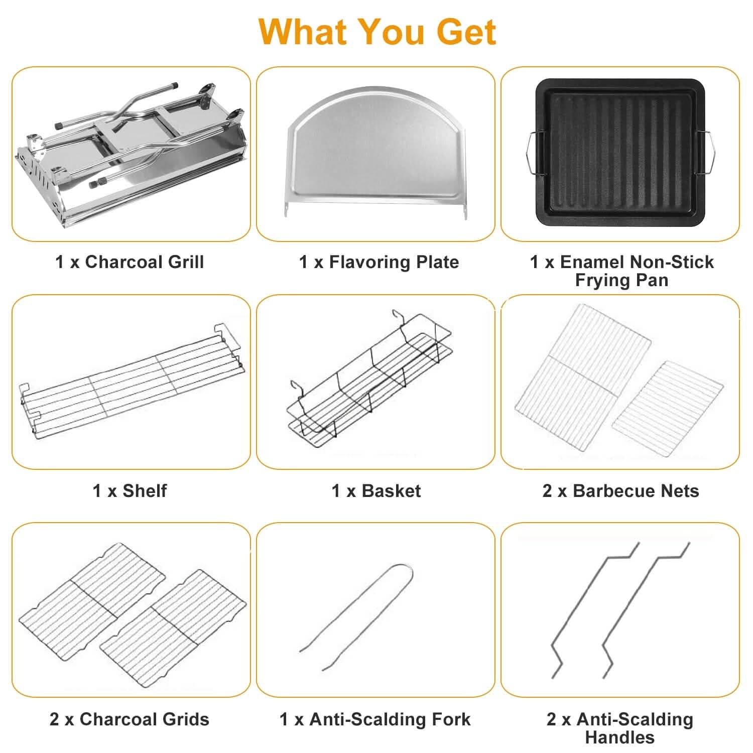 Foldable Portable Barbecue Grill DailySale