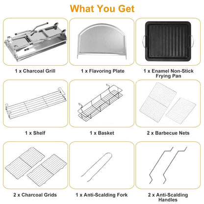 Foldable Portable Barbecue Grill DailySale