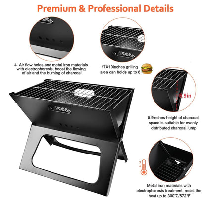 Foldable Portable BBQ Barbecue Grill DailySale