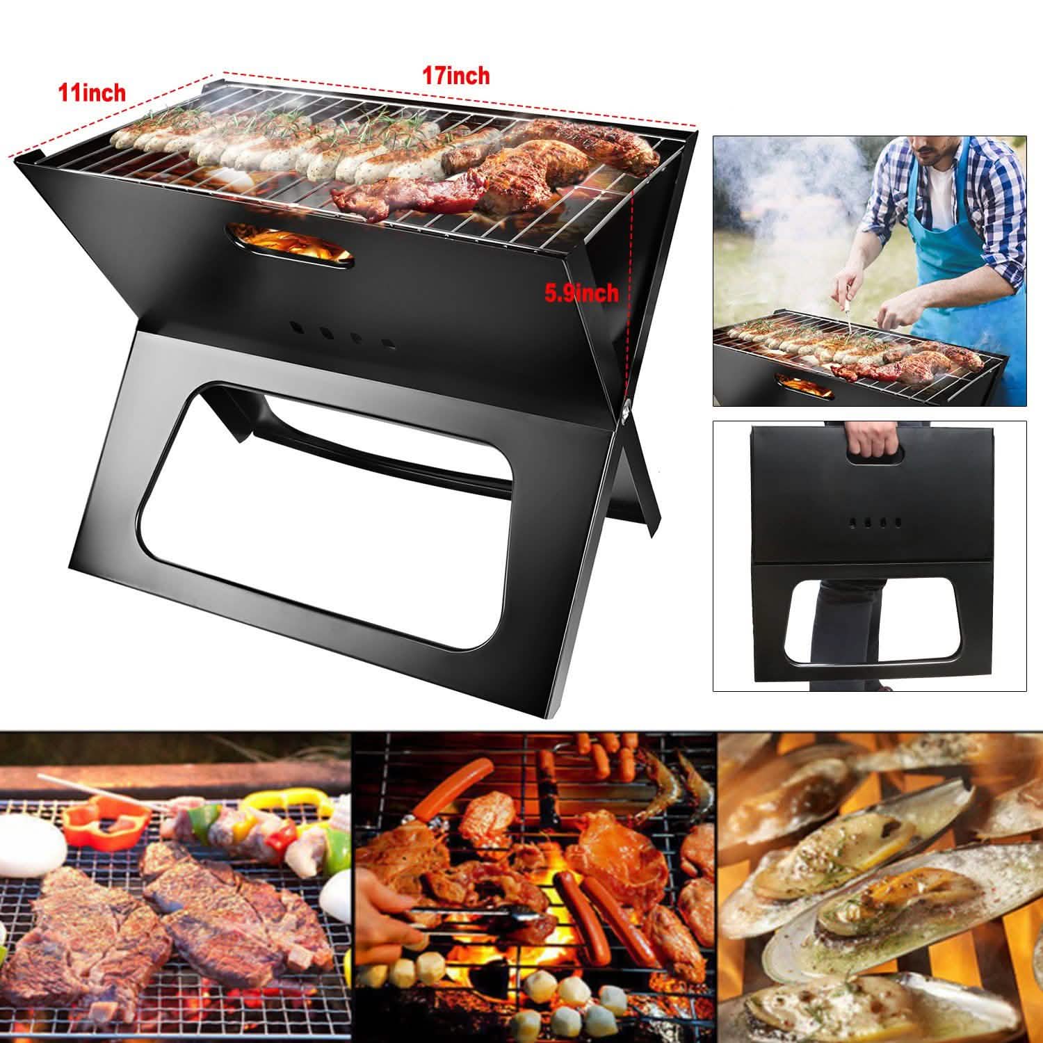 Foldable Portable BBQ Barbecue Grill DailySale