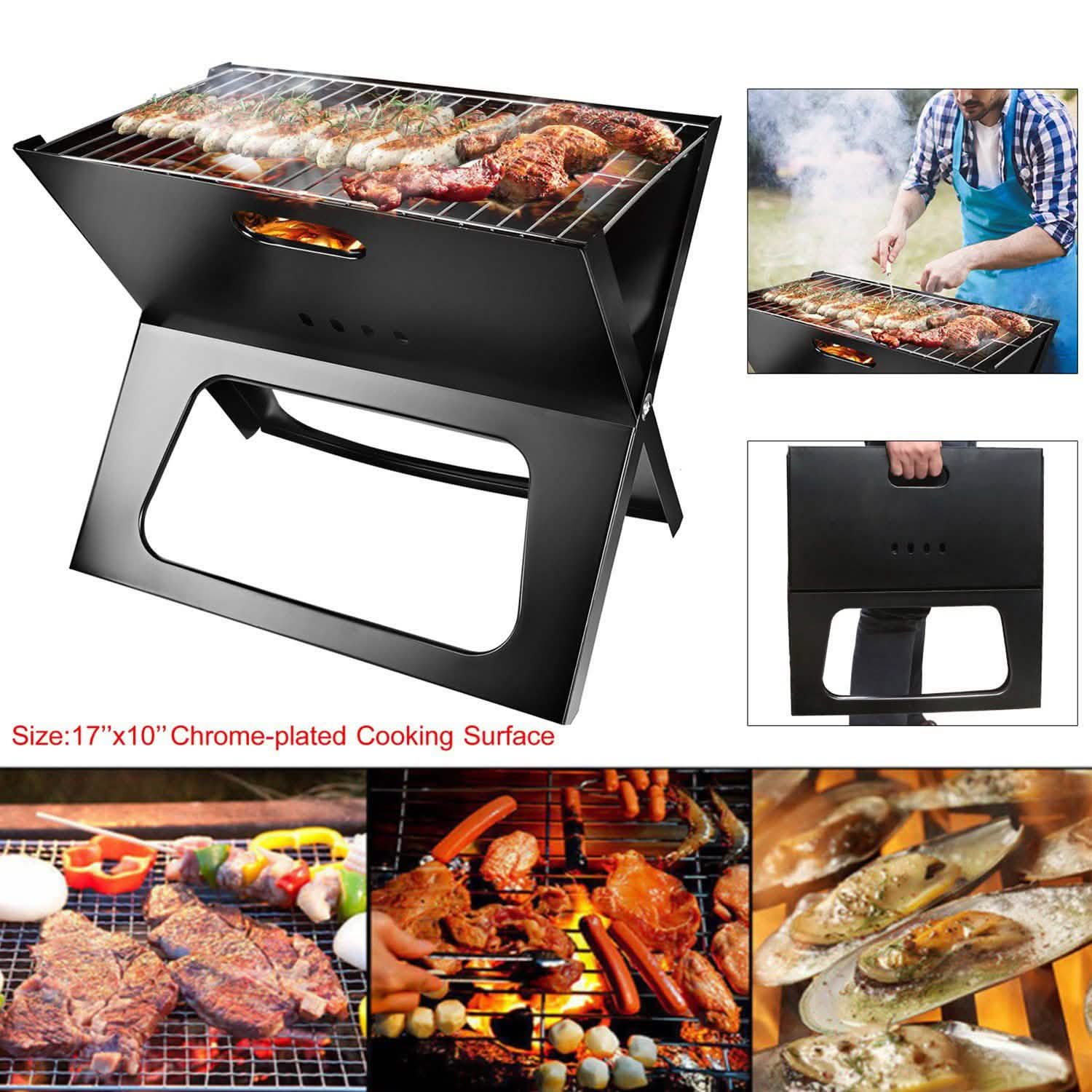 Foldable Portable BBQ Barbecue Grill DailySale