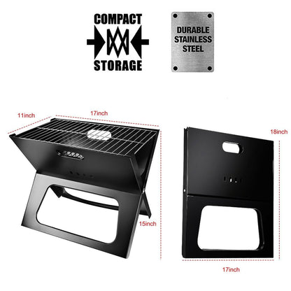 Foldable Portable BBQ Barbecue Grill DailySale