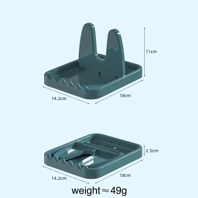 Foldable Pot Lid Rack Plastic Spoon Holder Stand Kitchen Supplies Organizer DailySale