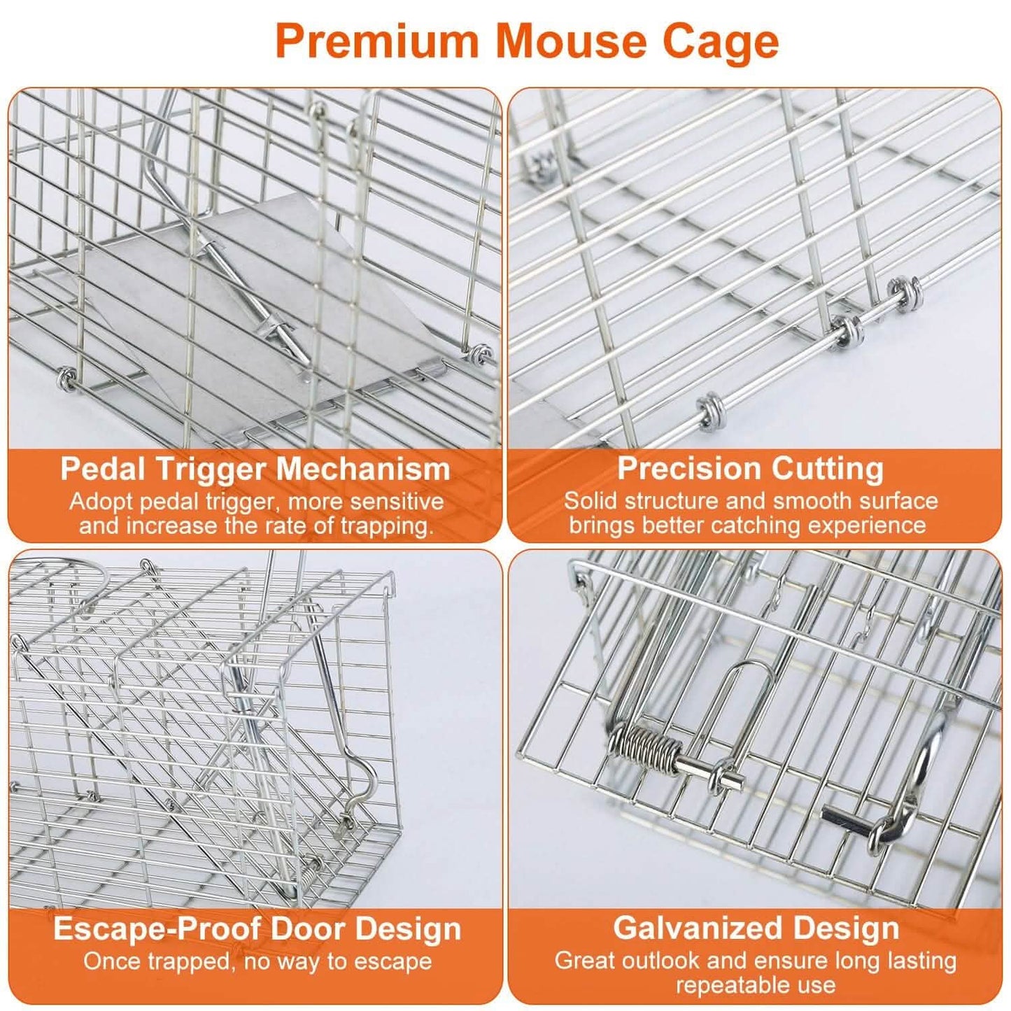 Foldable Rat Trap Cage Humane Live Rodent Trap Cage DailySale
