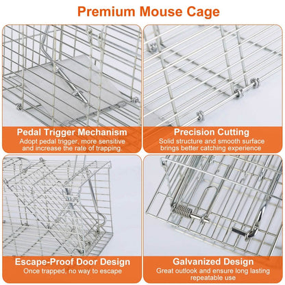 Foldable Rat Trap Cage Humane Live Rodent Trap Cage DailySale