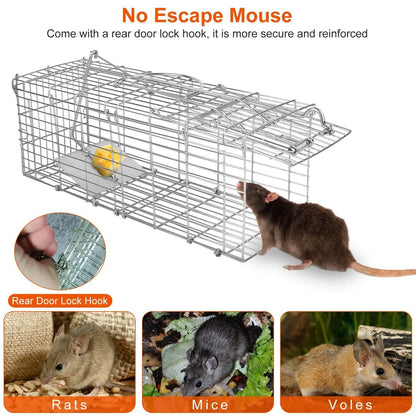 Foldable Rat Trap Cage Humane Live Rodent Trap Cage DailySale