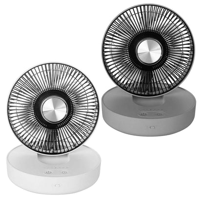 Foldable Rechargeable LED Desk Fan Wall Mounted with Magnetic Remote DailySale