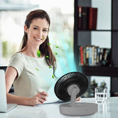 Foldable Rechargeable LED Desk Fan Wall Mounted with Magnetic Remote DailySale