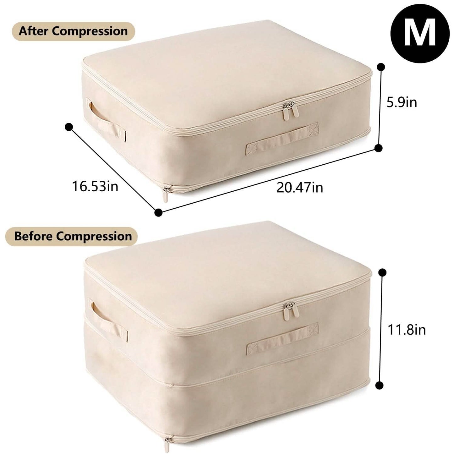 Foldable Storage Bag with Dual Zippers DailySale