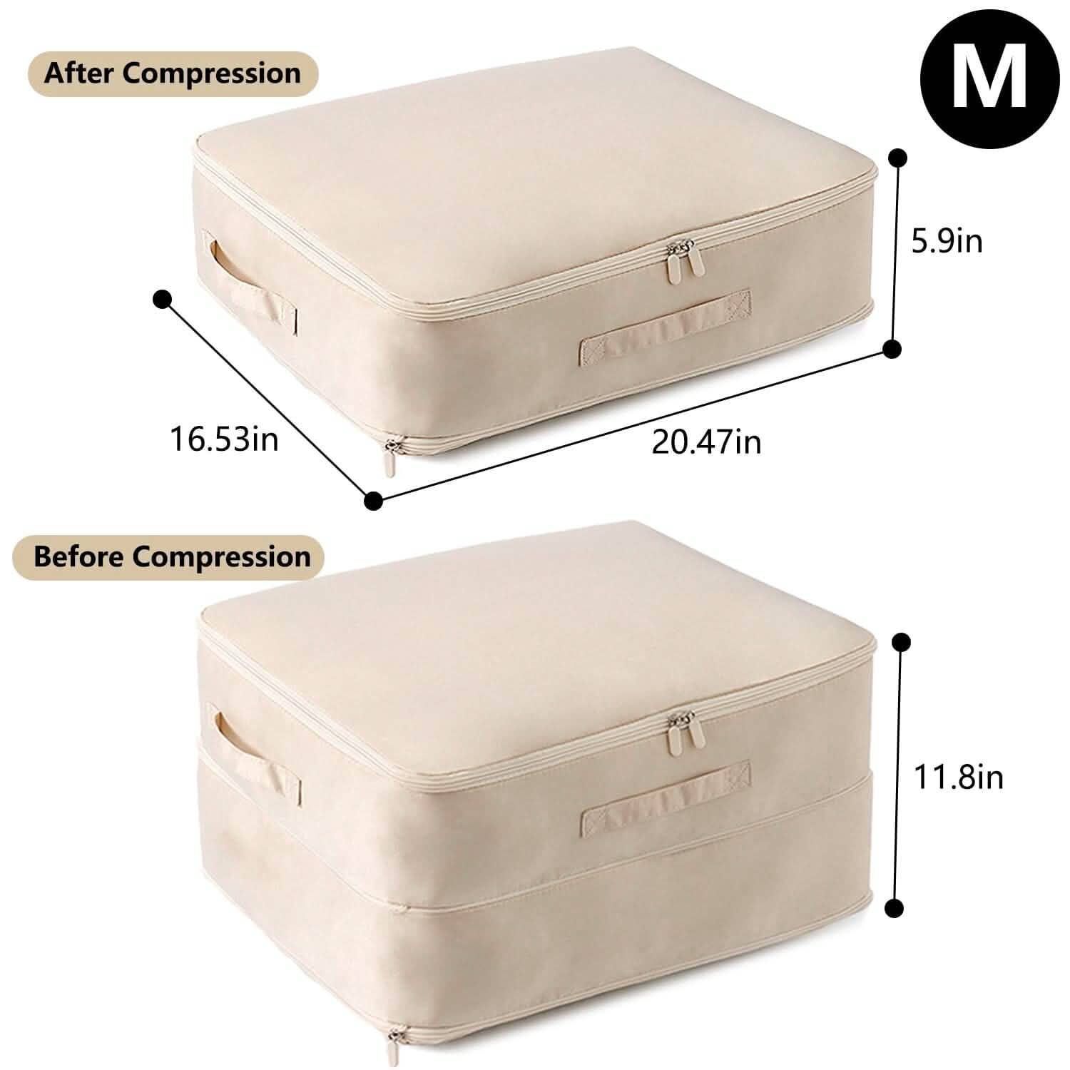 Foldable Storage Bag with Dual Zippers DailySale