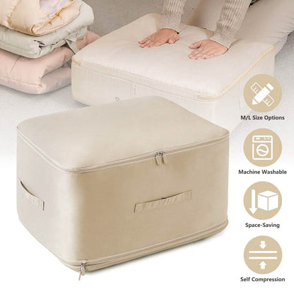 Foldable Storage Bag with Dual Zippers DailySale