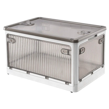 Foldable Storage Bins with Lid 4 Doors Collapsible Stackable with Lock DailySale