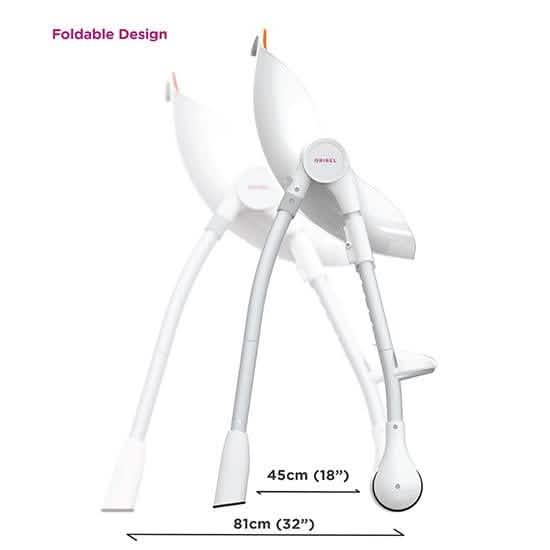 Oribel Cocoon High Chair. 3 Recline Option + Height Adjustable, Removable Tray (Refurbished) DailySale