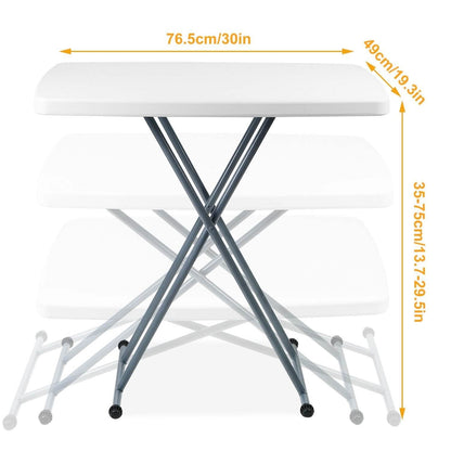 Folding Height Adjustable Snack Table DailySale