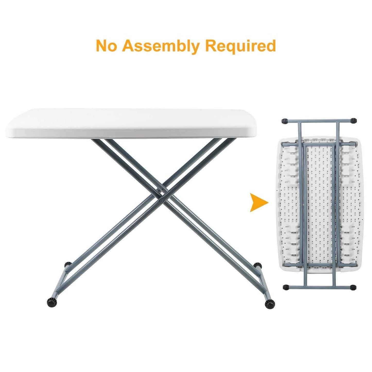 Folding Height Adjustable Snack Table DailySale