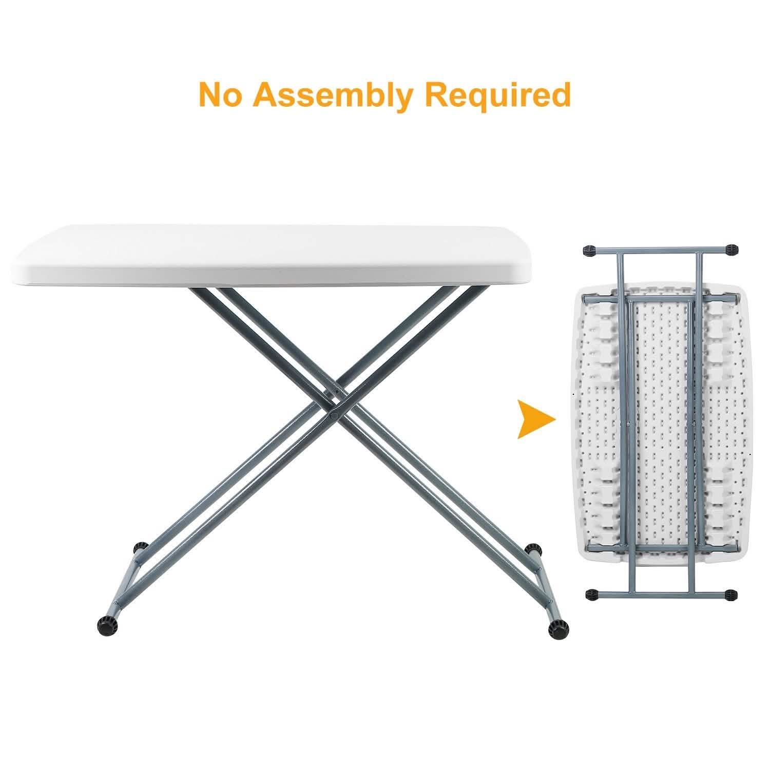 Folding Height Adjustable Snack Table DailySale