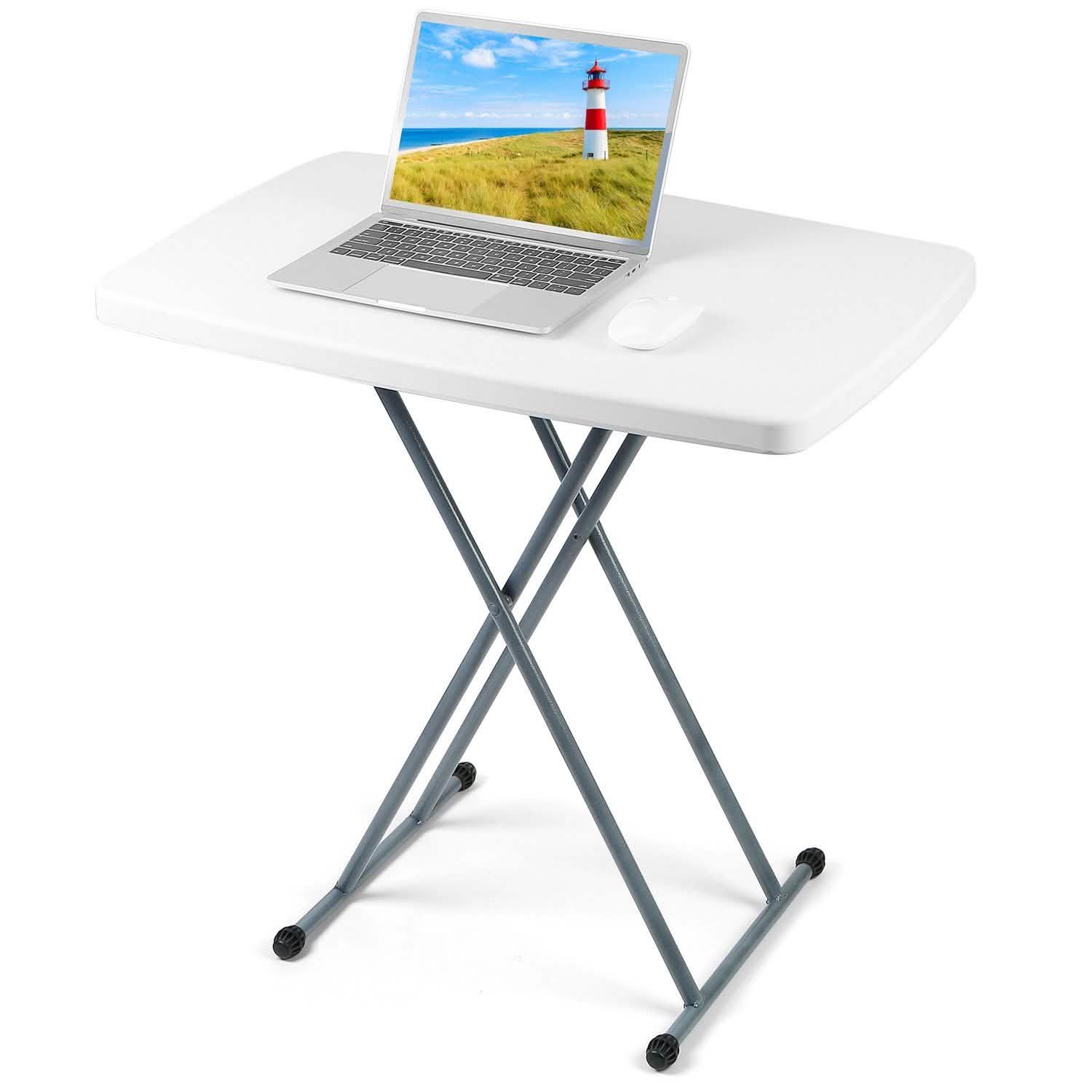 Folding Height Adjustable Snack Table DailySale