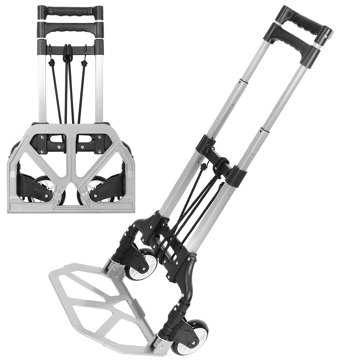 Folding Luggage Cart With Elastic Rope DailySale