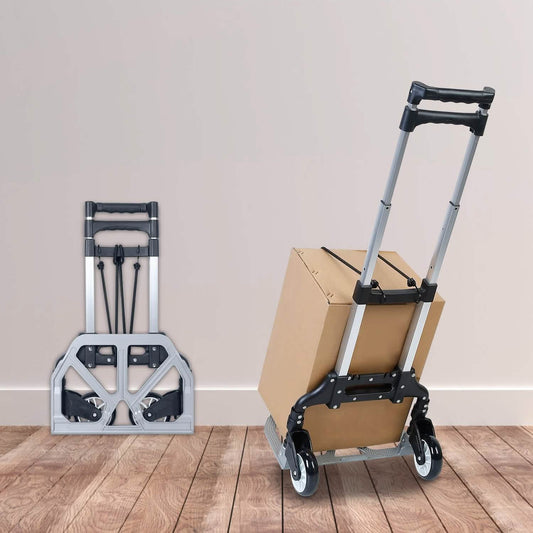 Folding Luggage Cart With Elastic Rope DailySale