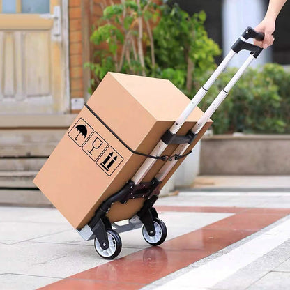 Folding Luggage Cart With Elastic Rope DailySale