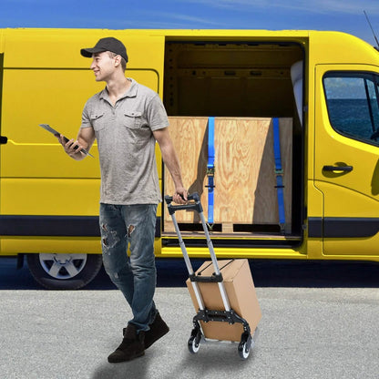 Folding Luggage Cart With Elastic Rope DailySale