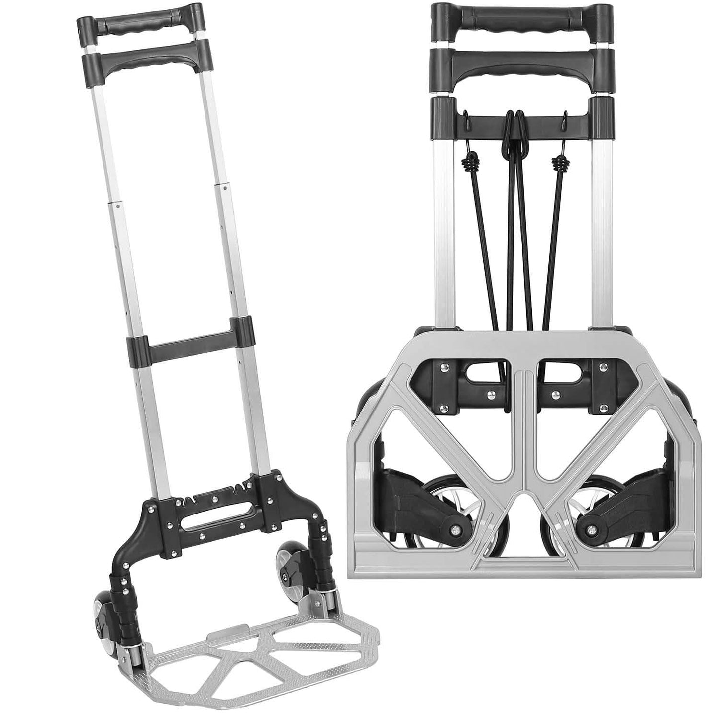 Folding Luggage Cart With Elastic Rope DailySale