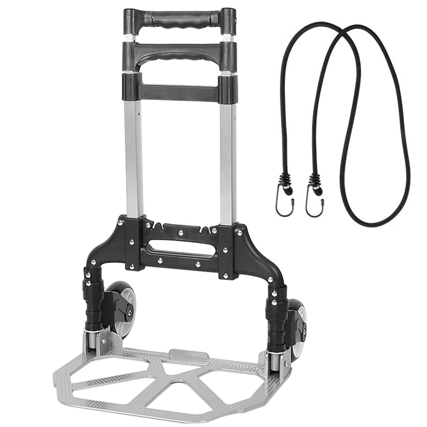 Folding Luggage Cart With Elastic Rope DailySale
