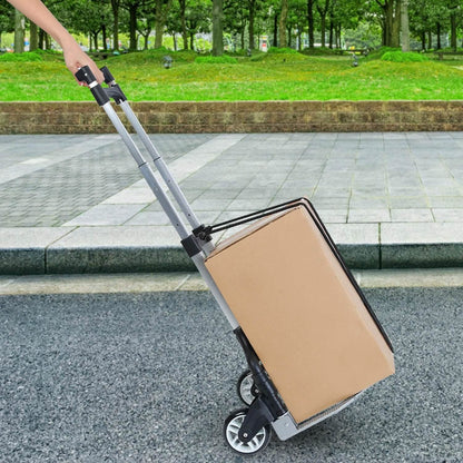 Folding Luggage Cart With Elastic Rope DailySale