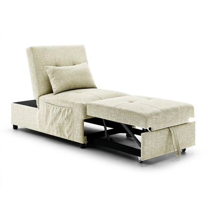 Folding Ottoman Sofa Bed Convertible Upholstered Daybed DailySale