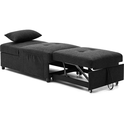 Folding Ottoman Sofa Bed Convertible Upholstered Daybed DailySale