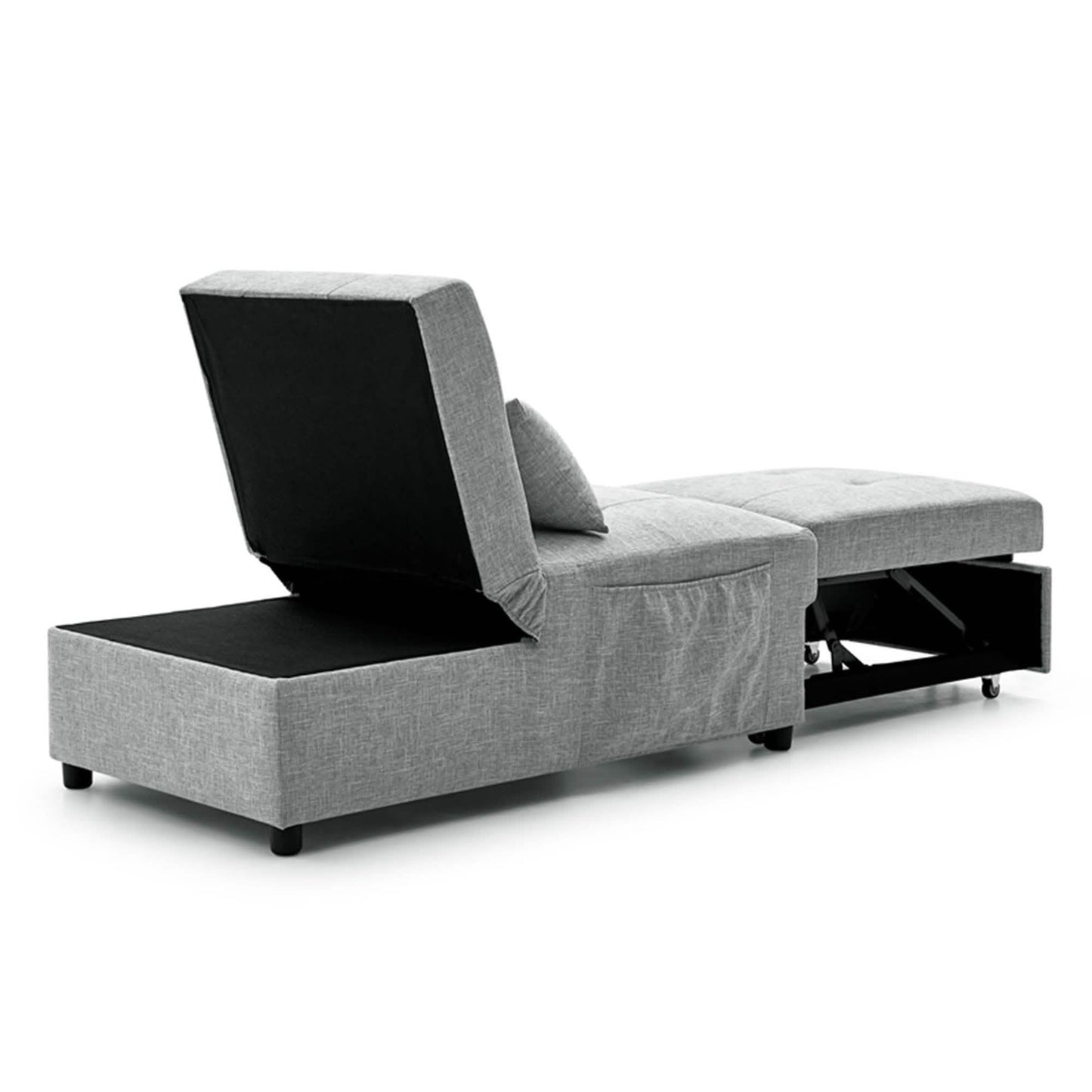 Folding Ottoman Sofa Bed Convertible Upholstered Daybed DailySale