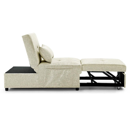 Folding Ottoman Sofa Bed Convertible Upholstered Daybed DailySale