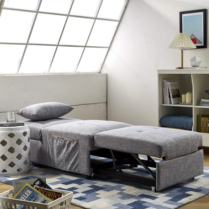 Folding Ottoman Sofa Bed Convertible Upholstered Daybed DailySale