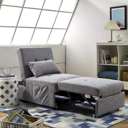 Folding Ottoman Sofa Bed Convertible Upholstered Daybed DailySale
