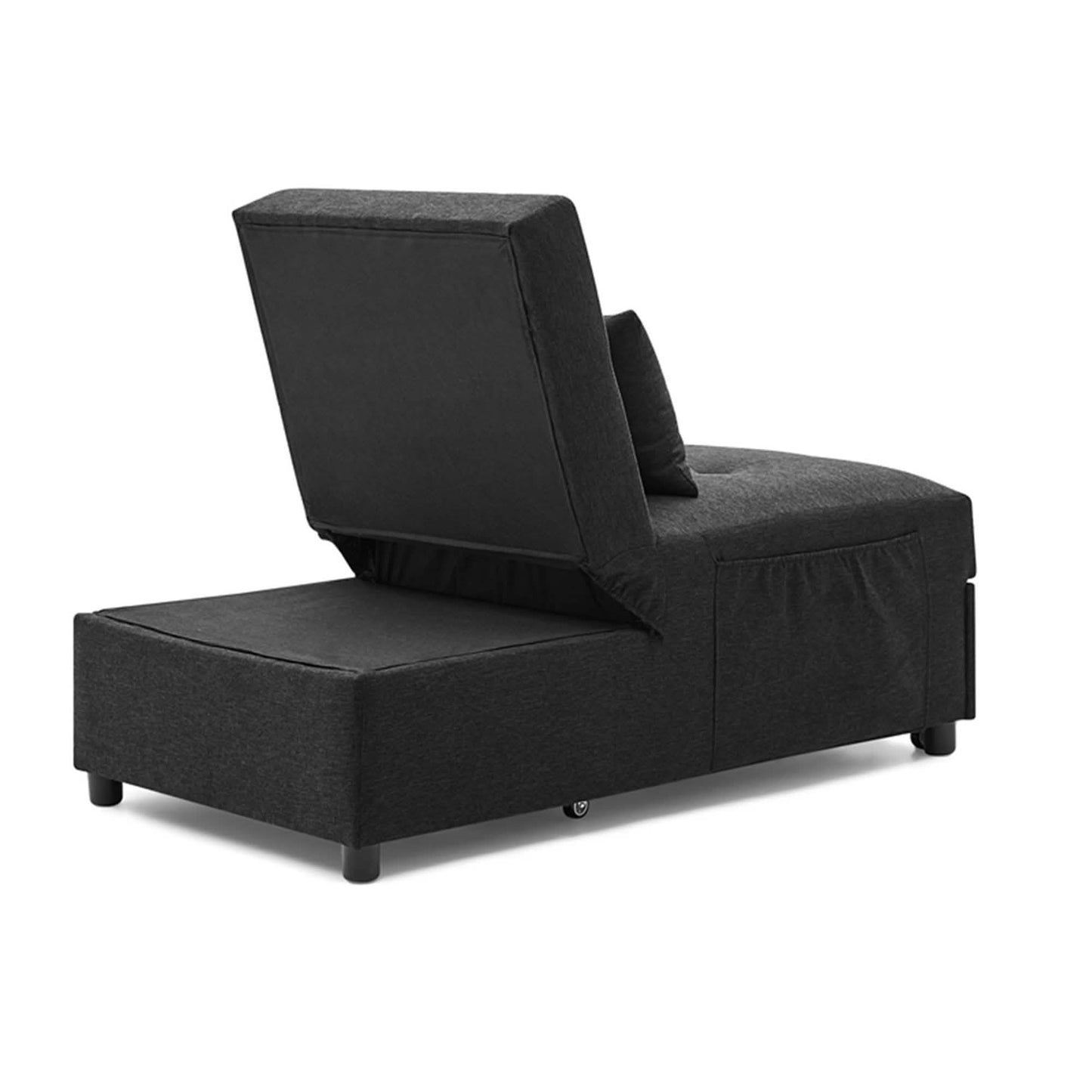 Folding Ottoman Sofa Bed Convertible Upholstered Daybed DailySale