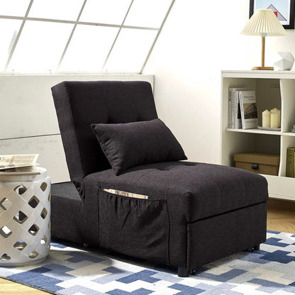 Folding Ottoman Sofa Bed Convertible Upholstered Daybed DailySale