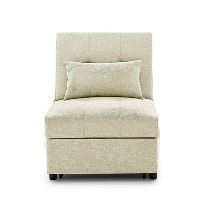 Folding Ottoman Sofa Bed Convertible Upholstered Daybed DailySale