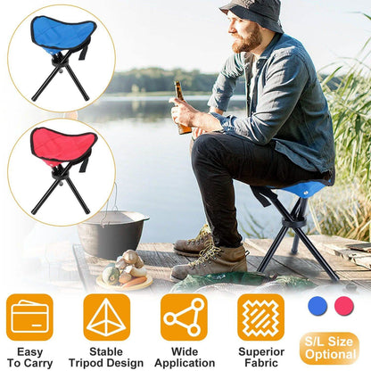 Folding Tripod Stool Outdoor Foldable Travel Chair DailySale