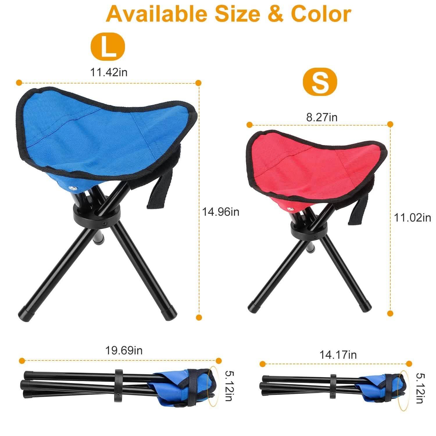 Folding Tripod Stool Outdoor Foldable Travel Chair DailySale