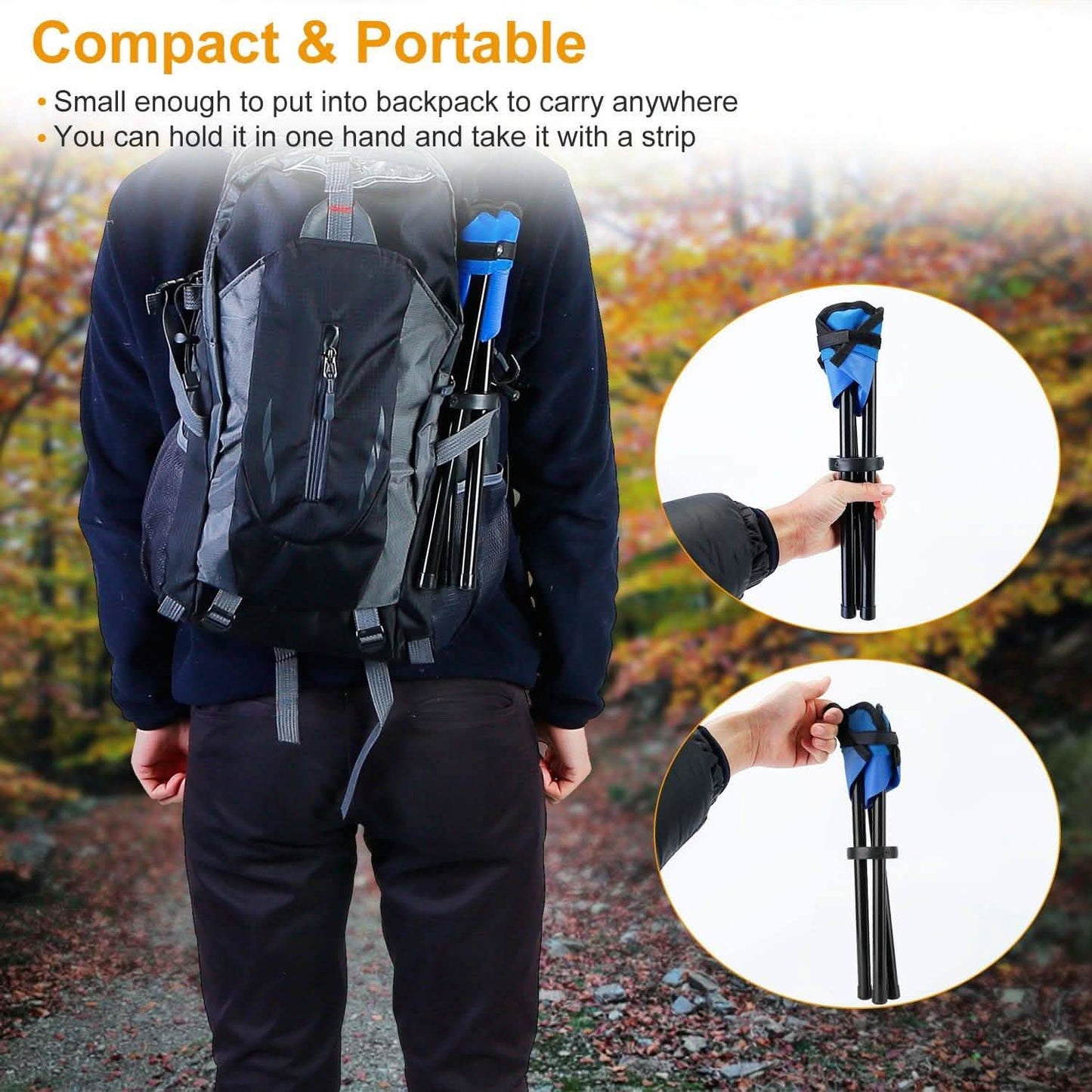 Folding Tripod Stool Outdoor Foldable Travel Chair DailySale